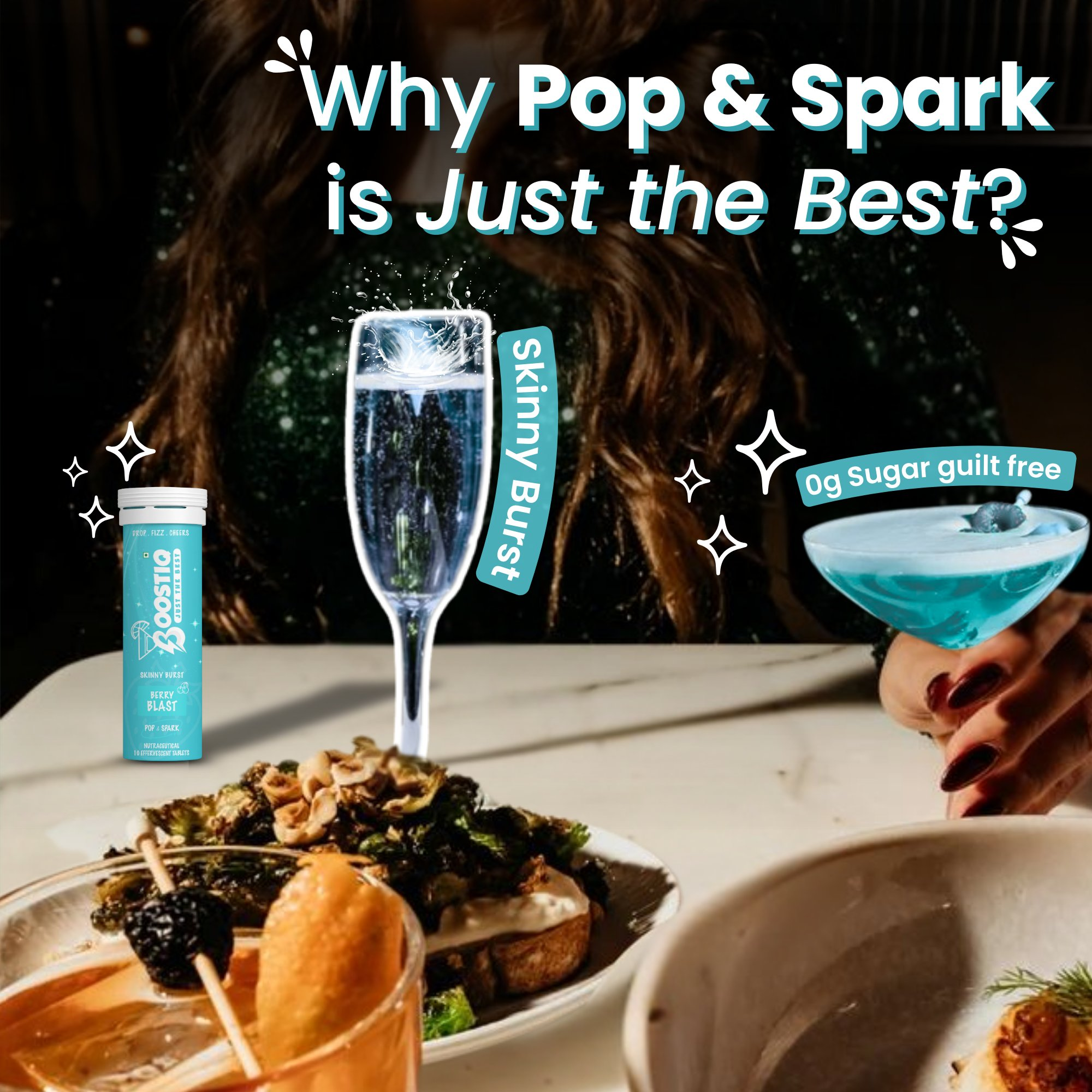 BOOSTIQ Pop & Spark Effervescent Tablets - Berry Blast | Grocsy