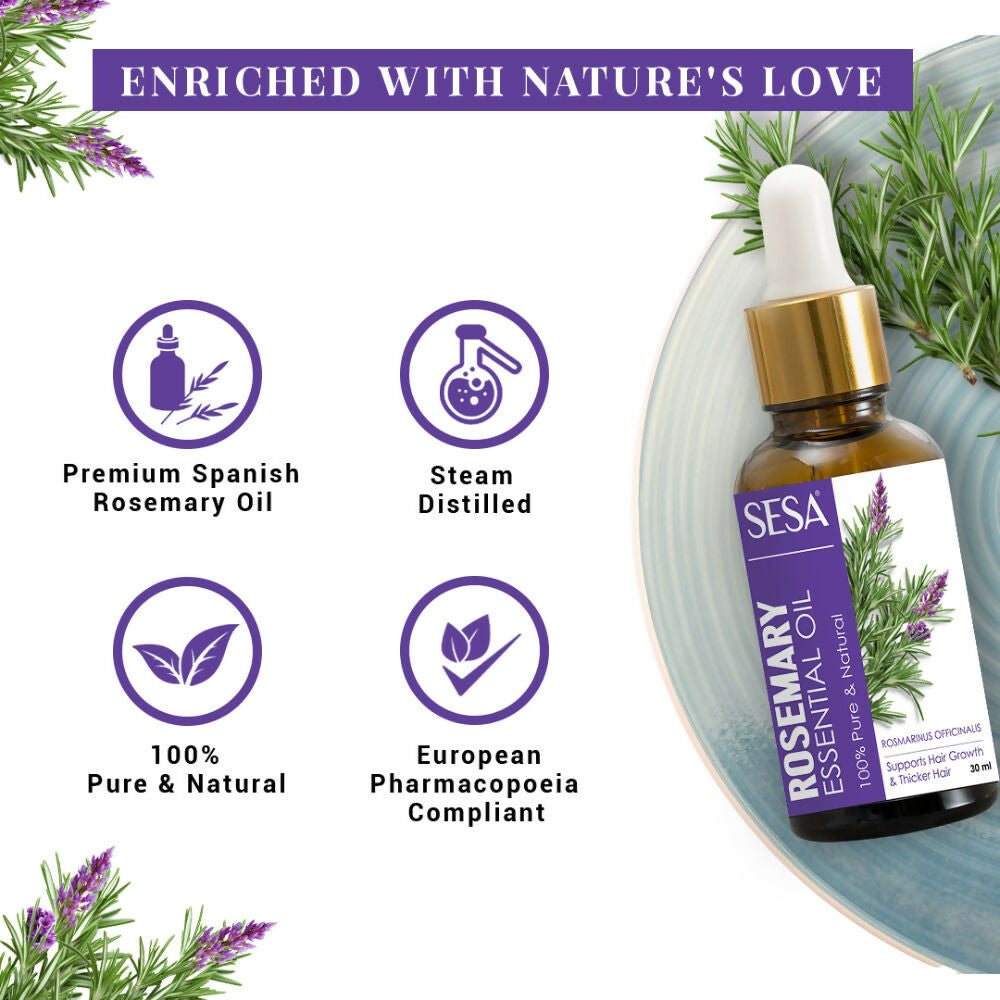Sesa Ayurvedic Rosemary Essential Oil For Hair Growth | Grocsy