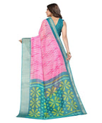 Vamika Cotton Pink Jari Border Bollywood Style Saree (DINO PINK) | Grocsy