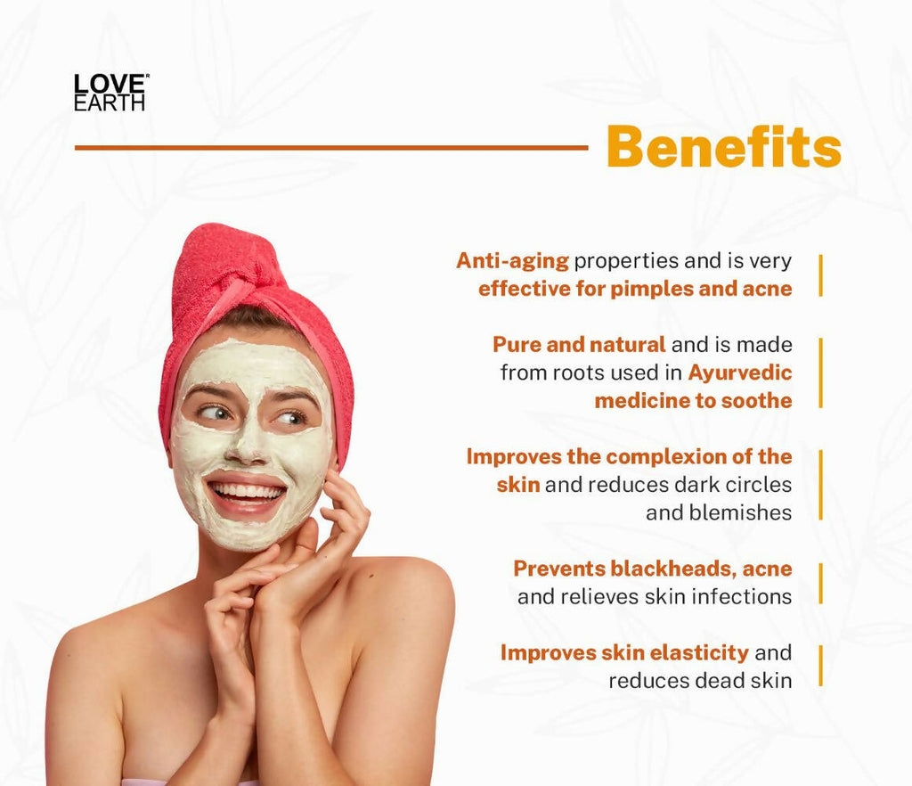 Love Earth Haldi Chandan Rose Face Pack | Grocsy