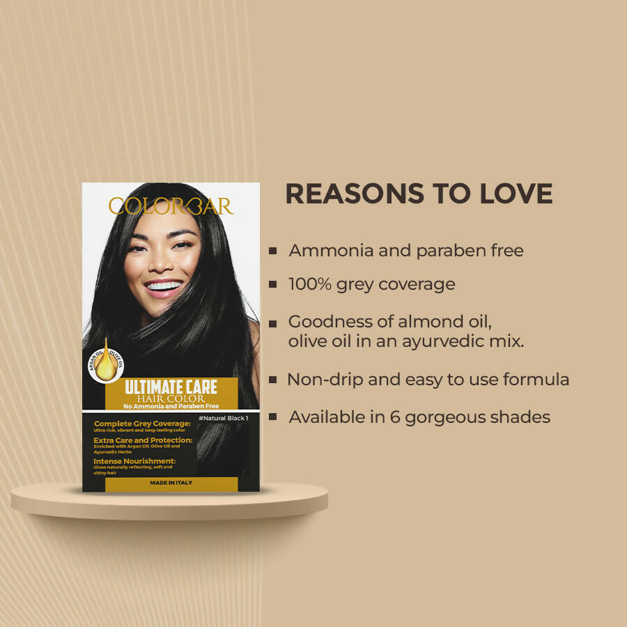 Colorbar Hair Color Natural Black - 1 | Grocsy