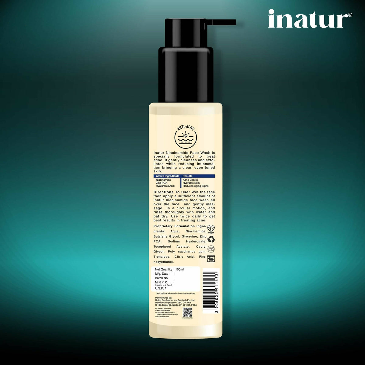 Inatur Niacinamide Face Wash | Grocsy