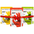 Zoff Foods CTC Combo - Red Chili, Coriander & Turmeric Powder | Grocsy