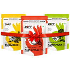 Zoff Foods CTC Combo - Red Chili, Coriander & Turmeric Powder | Grocsy