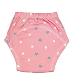 Kindermum Cotton Padded Pull Up Training Pants/Padded Underwear For Kids Peachy Star & Green Car-Set of 2 pcs | Grocsy