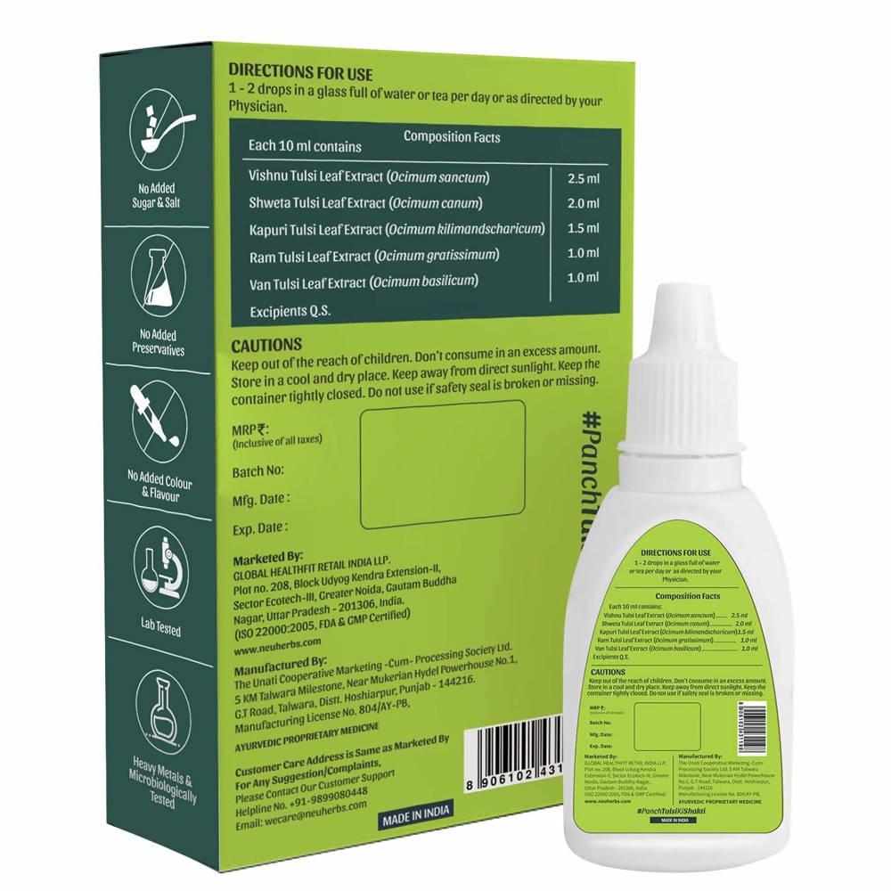 Neuherbs Wild Tulsi Drops | Grocsy