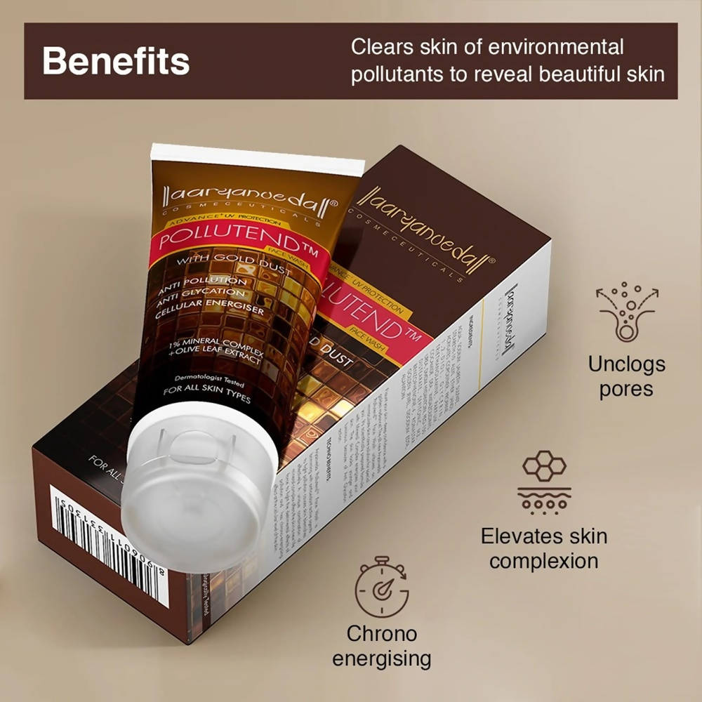 Aaryanveda Advance UV Protection Pollutend Face Wash | Grocsy