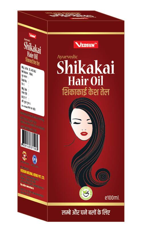Vedsun Naturals Shikakai Herbal Hair Oil for Women & Men | Grocsy