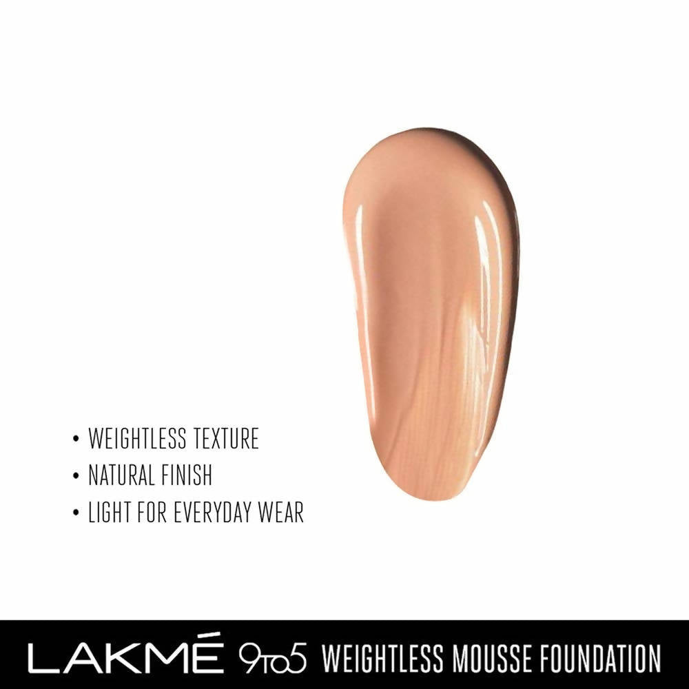Lakme 9 to 5 Weightless Mousse Foundation - Rose Ivory | Grocsy