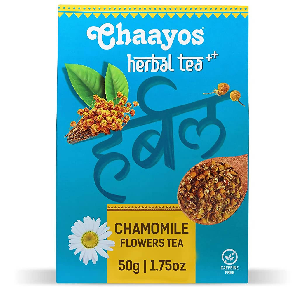 Chaayos Chamomile Flower Herbal Tea | Grocsy