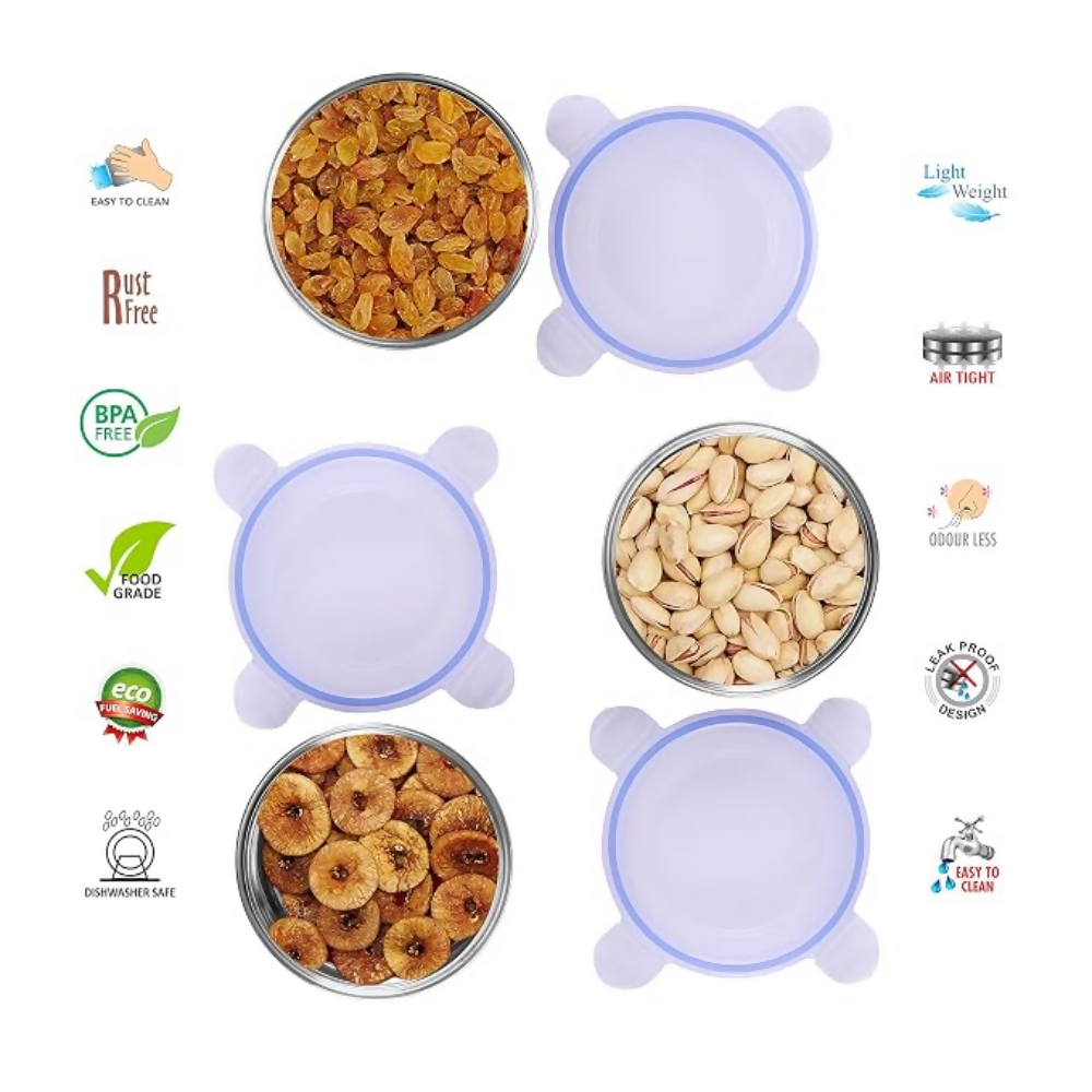 Sumeet Stainless Steel Airtight Containers With Leak Proof Lids | Grocsy