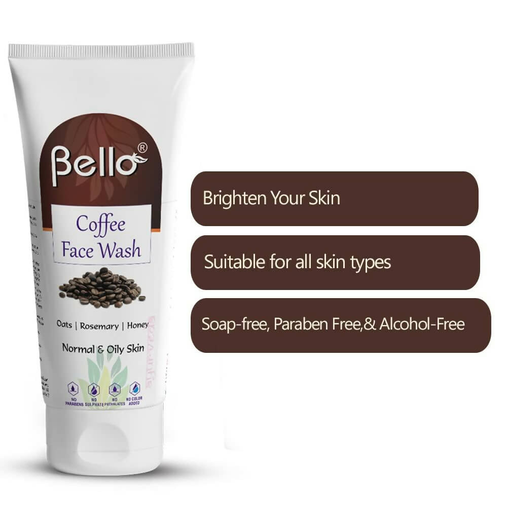 Bello Herbals Coffee Face Wash for Men & Women | Grocsy