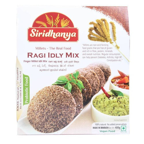 Siridhanya Finger Millet/Ragi Idli Mix | Grocsy