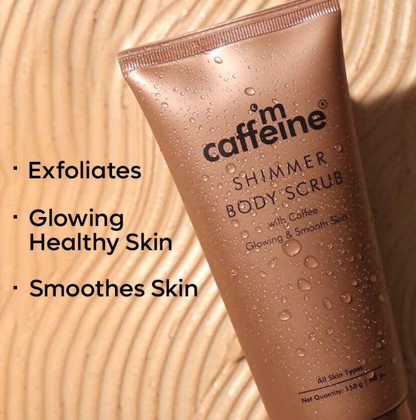 mCaffeine Shimmer Body Scrub with Coffee | Grocsy