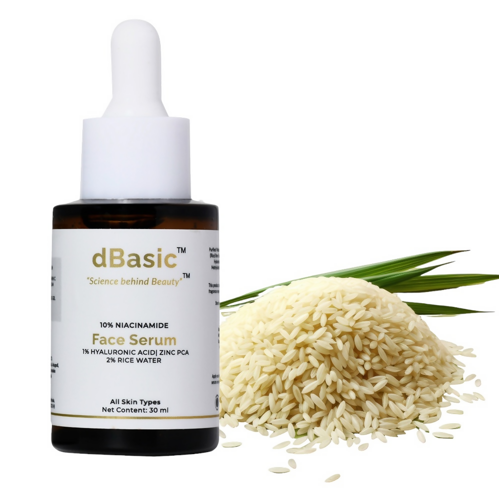 dBasic 10% Niacinamide Face Serum - Pore Minimizer, Acne Marks | Grocsy