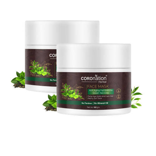 Coronation Herbal Anti Aging Fuji Matcha Green Tea Clay Face Mask | Grocsy