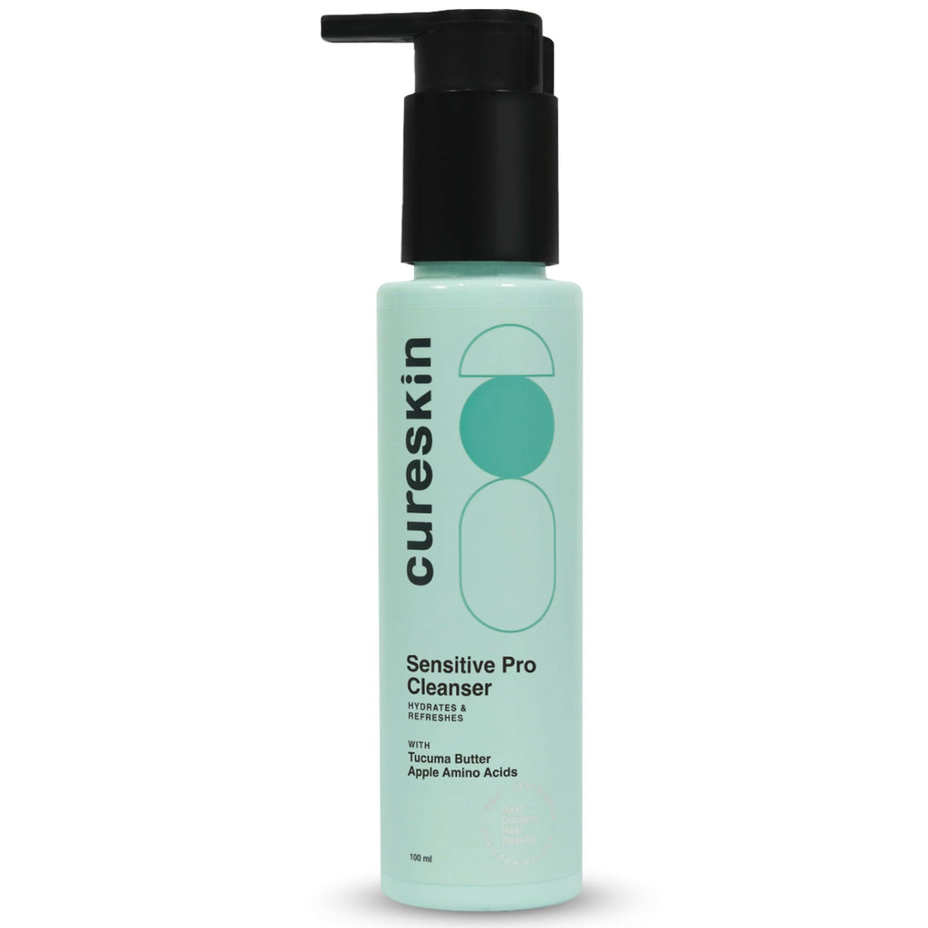 Cureskin Sensitive Pro Cleanser with Tucuma Butter & Apple Extracts for Sensitive Skin Face Wash | Grocsy