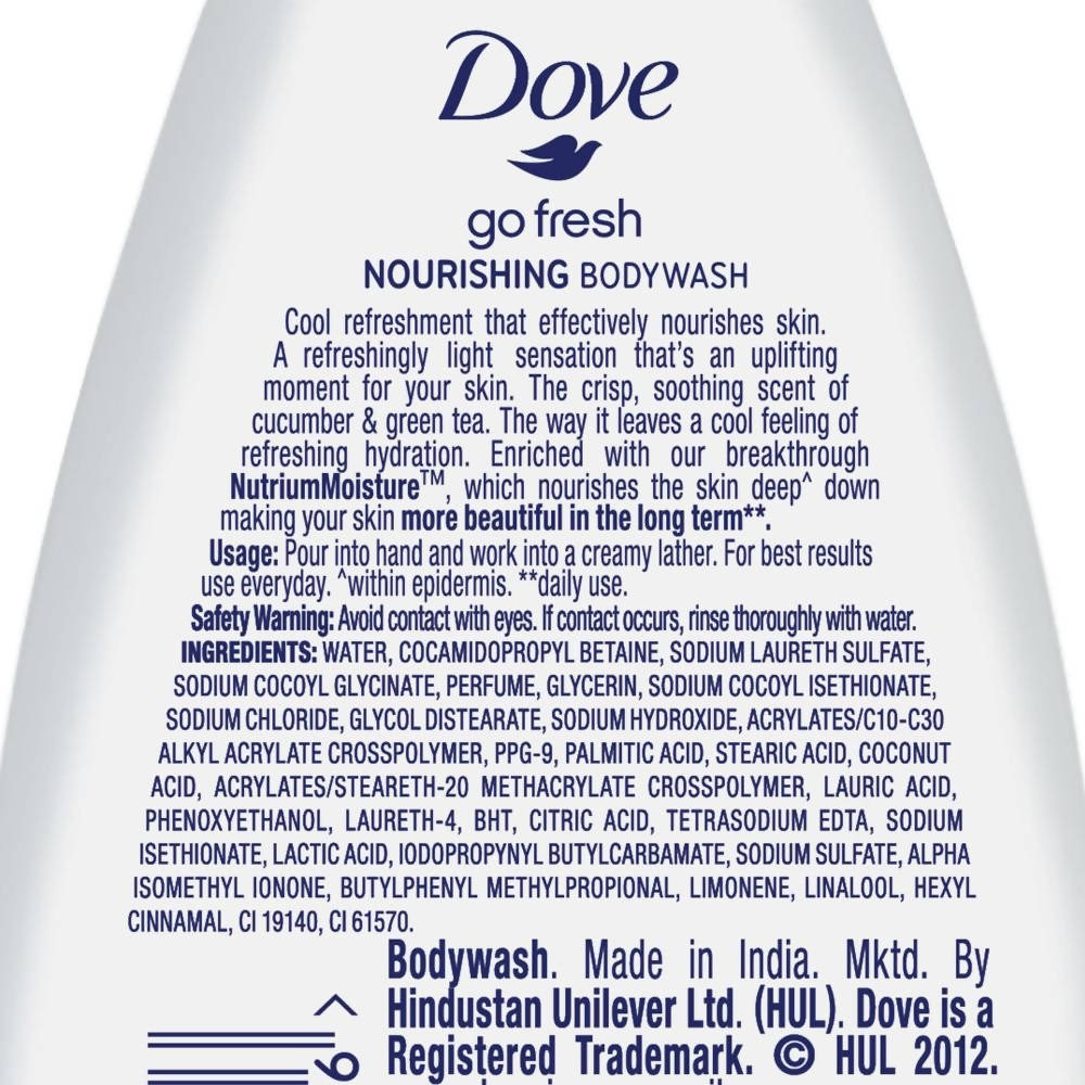Dove Go Fresh Nourishing Body Wash  | Grocsy