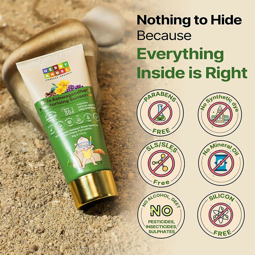 Herby Angel Sunscreen for Babies & Kids | Grocsy