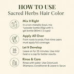 Sacred Herbs Ammonia & PPd Free Natural Organic Gel Dark Brown Hair Color For Men & Women | Grocsy