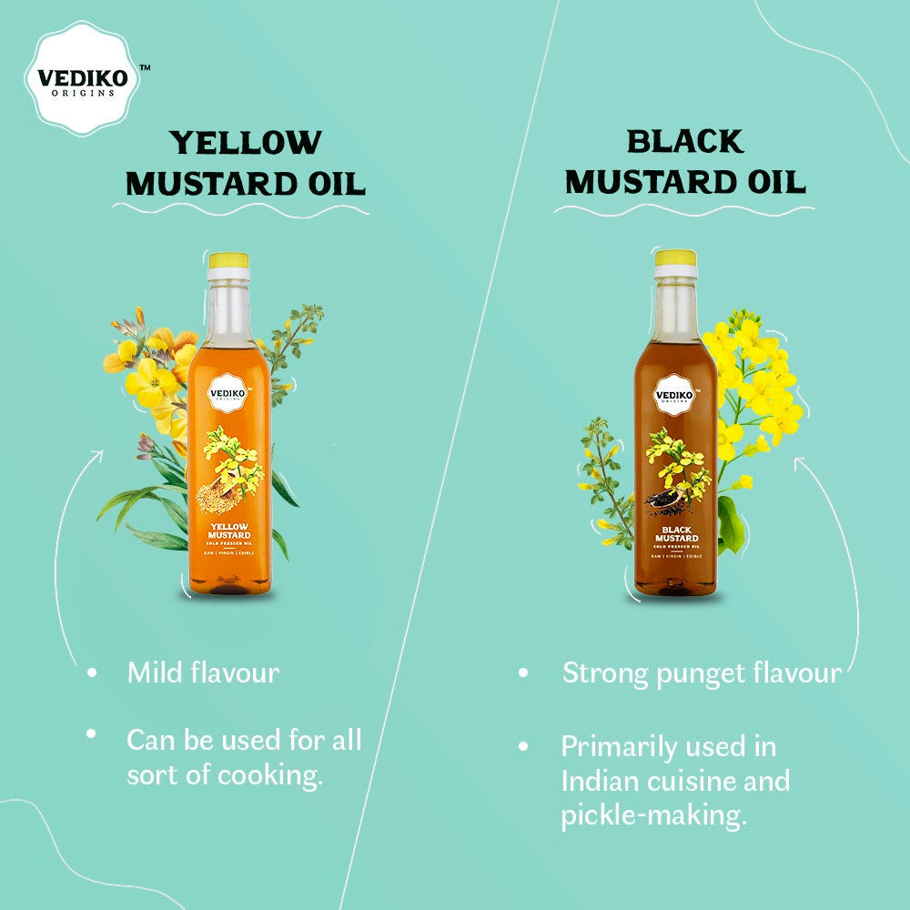 Vediko Origins Yellow Mustard Oil | Grocsy