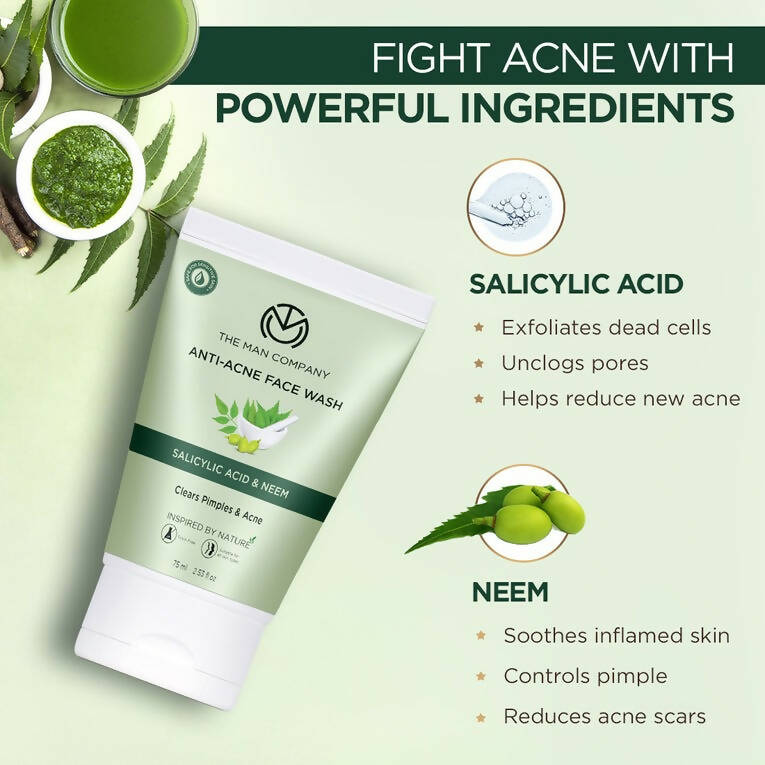 The Man Company Anti-Acne Face Wash | Grocsy
