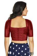 Aastha Fashion Women's Maroon Art Silk Designer Traditional Readymade Blouse | Grocsy