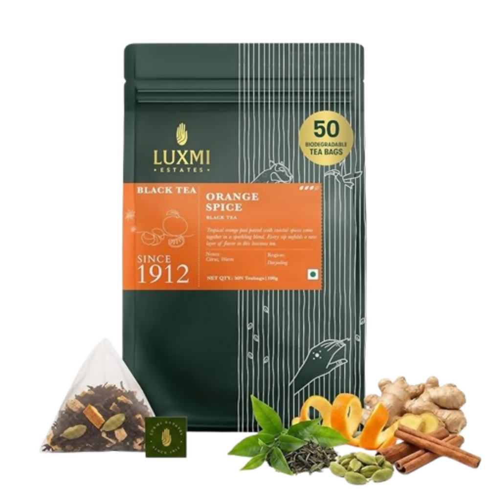 Luxmi Estates Orange Spice Black Tea | Grocsy