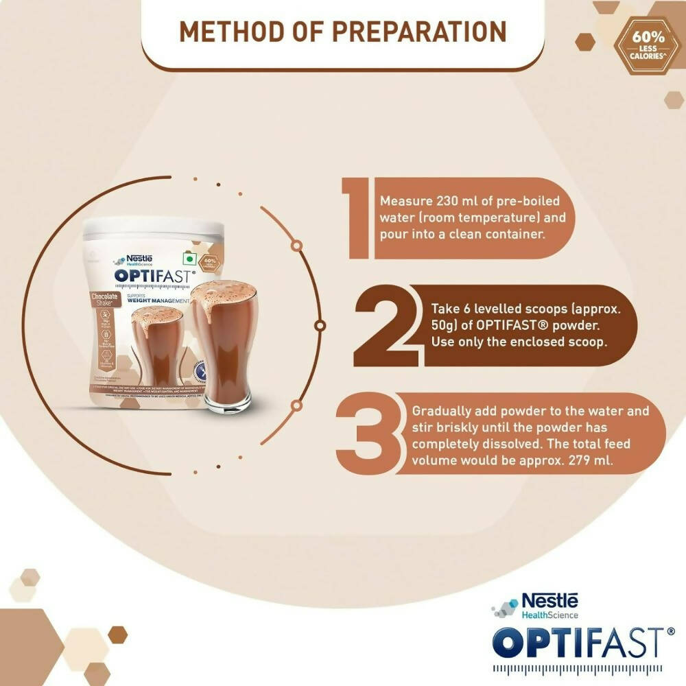 Nestle Optifast Weight Management Shake - Low Calorie Diet, Nutritional Drink, Healthy Weight Management | Grocsy