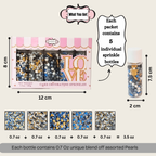 Confect Black, Blue & White | (01) Father's Day Sprinkles | Grocsy