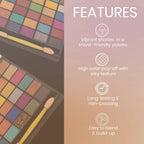 Colors Queen Quick & Easy Eyeshadow Multicolor - 02 | Grocsy