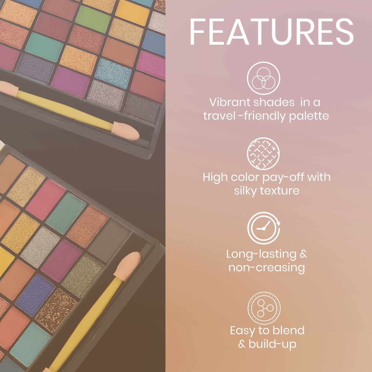 Colors Queen Quick & Easy Eyeshadow Multicolor - 02 | Grocsy