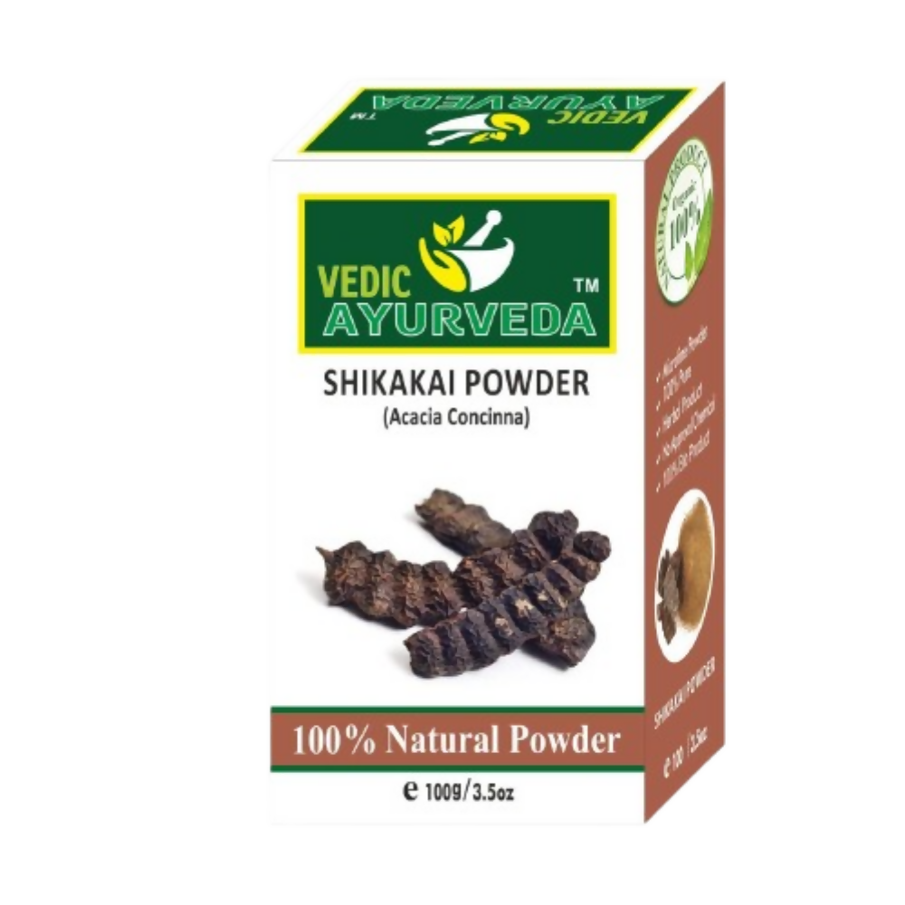 VedicAyurveda Heena Leaf Powder and Shikakai Powder | Grocsy