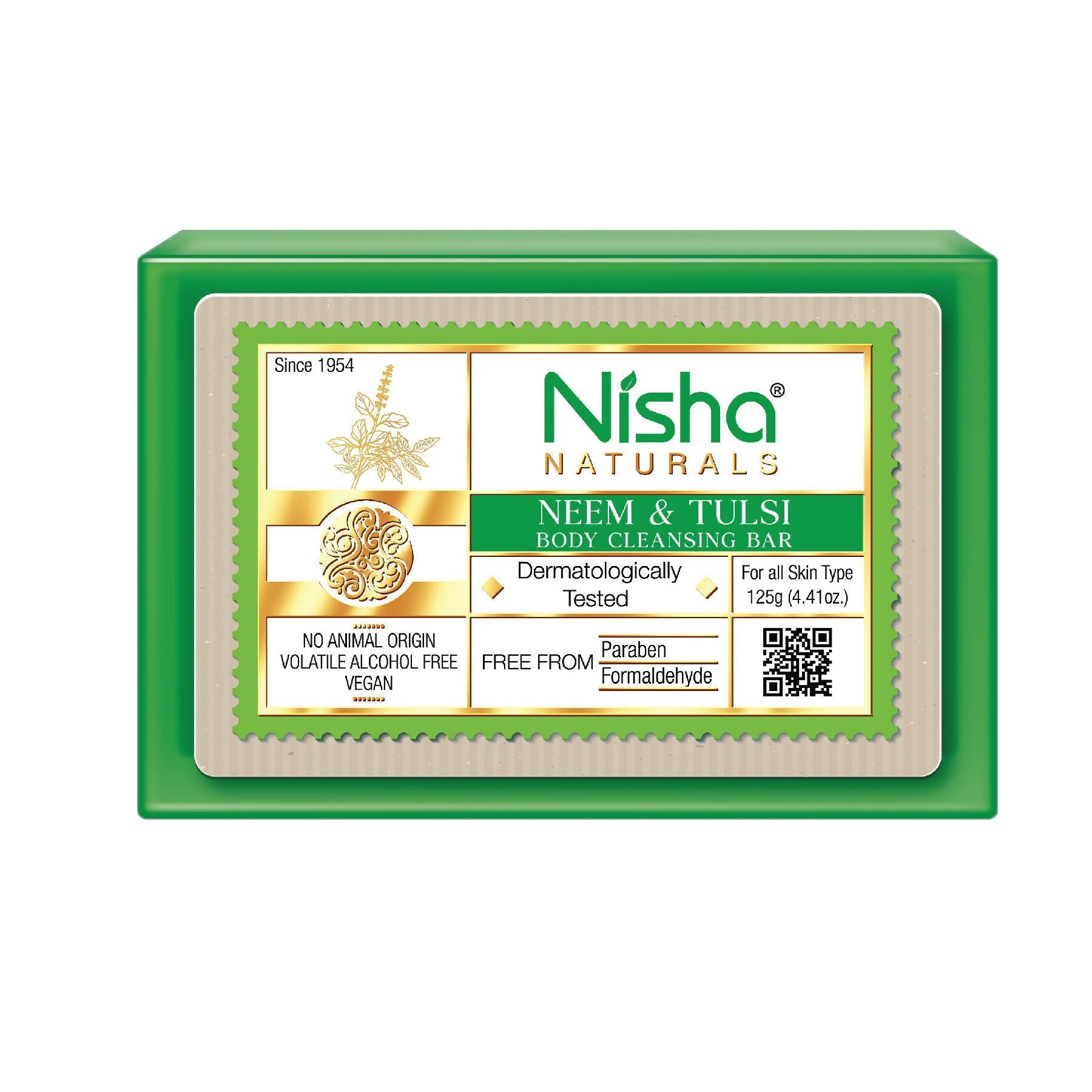 Nisha Neem & Tulsi Body Cleansing Soap Bar | Grocsy