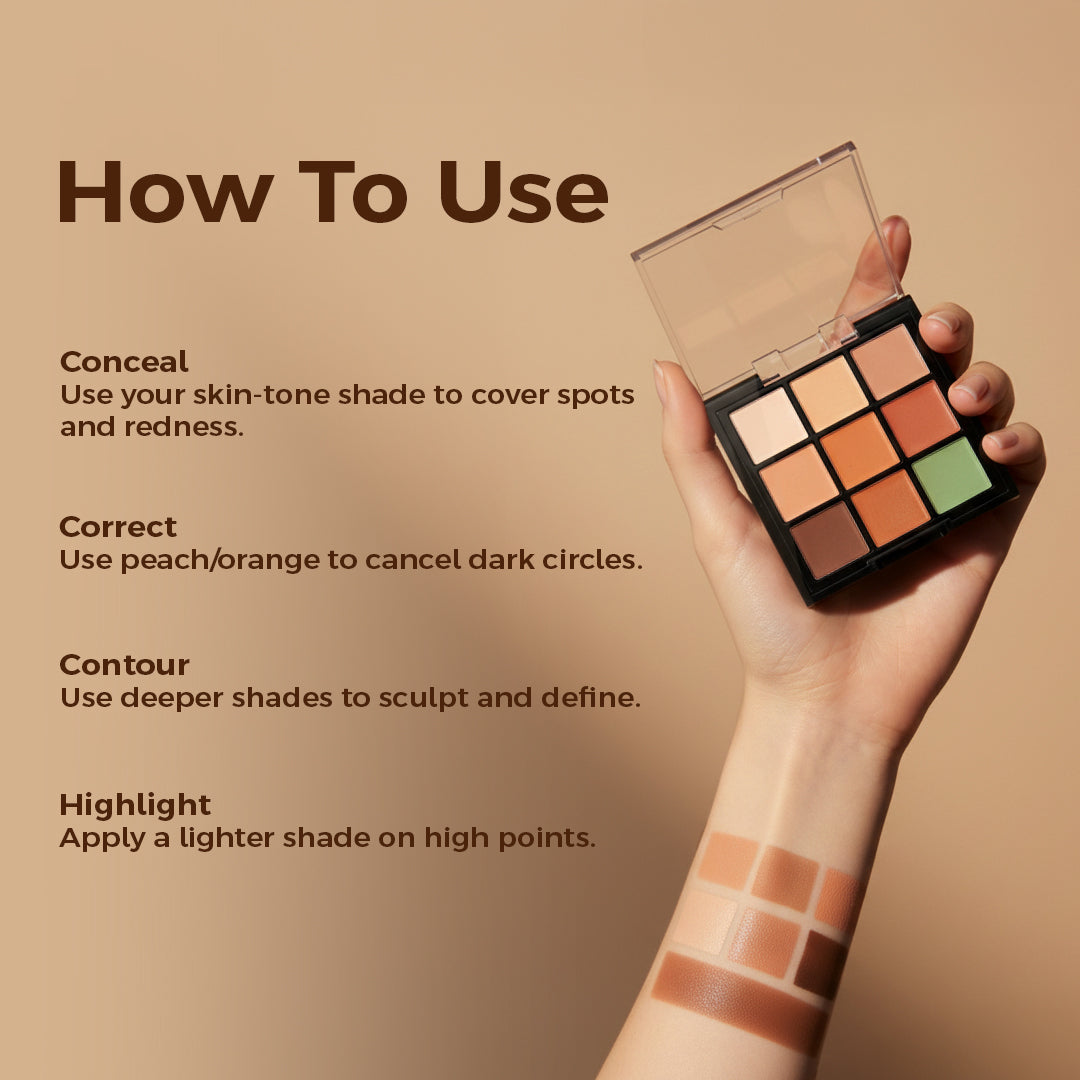 Baked Beauty 9-In-1 Concealer & Corrector Palette | Grocsy