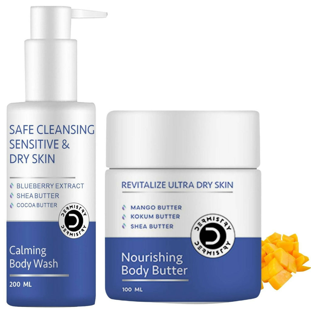 Dermistry Calming Body Wash & Nourishing Body Butter | Grocsy