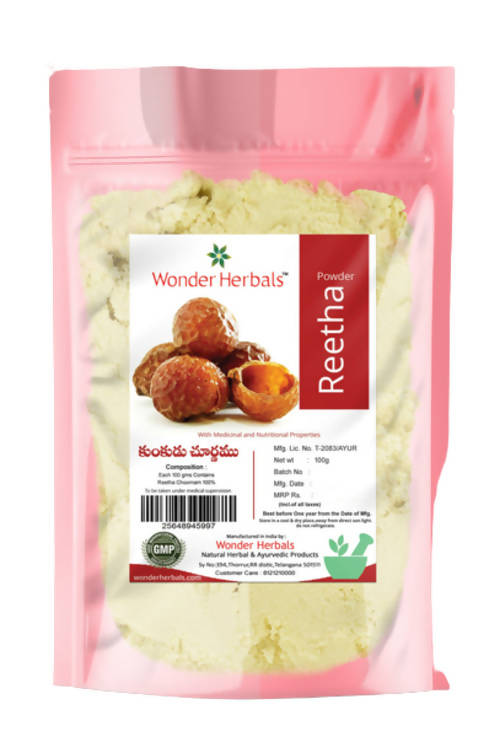 Wonder Herbals Kunkudu Kaya (Reetha) Powder | Grocsy