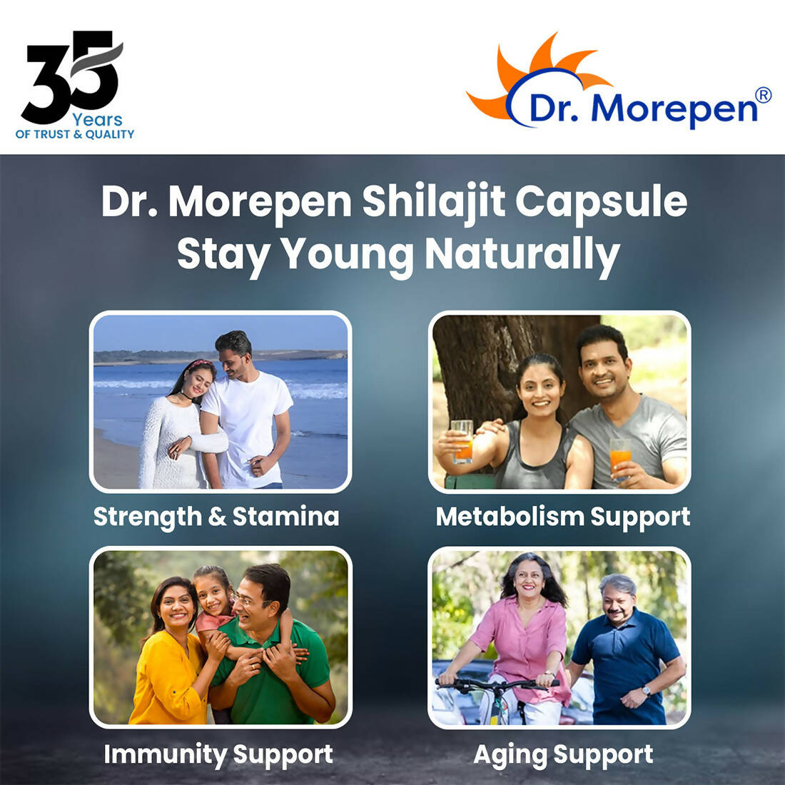 Dr. Morepen Natural & Pure SJ Resin and SJ Capsules Combo | Grocsy