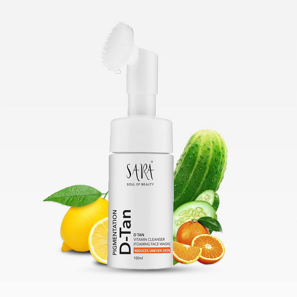 Sara Soul of Beauty D-Tan Vitamin C Foaming Cleanser Face Wash | Grocsy