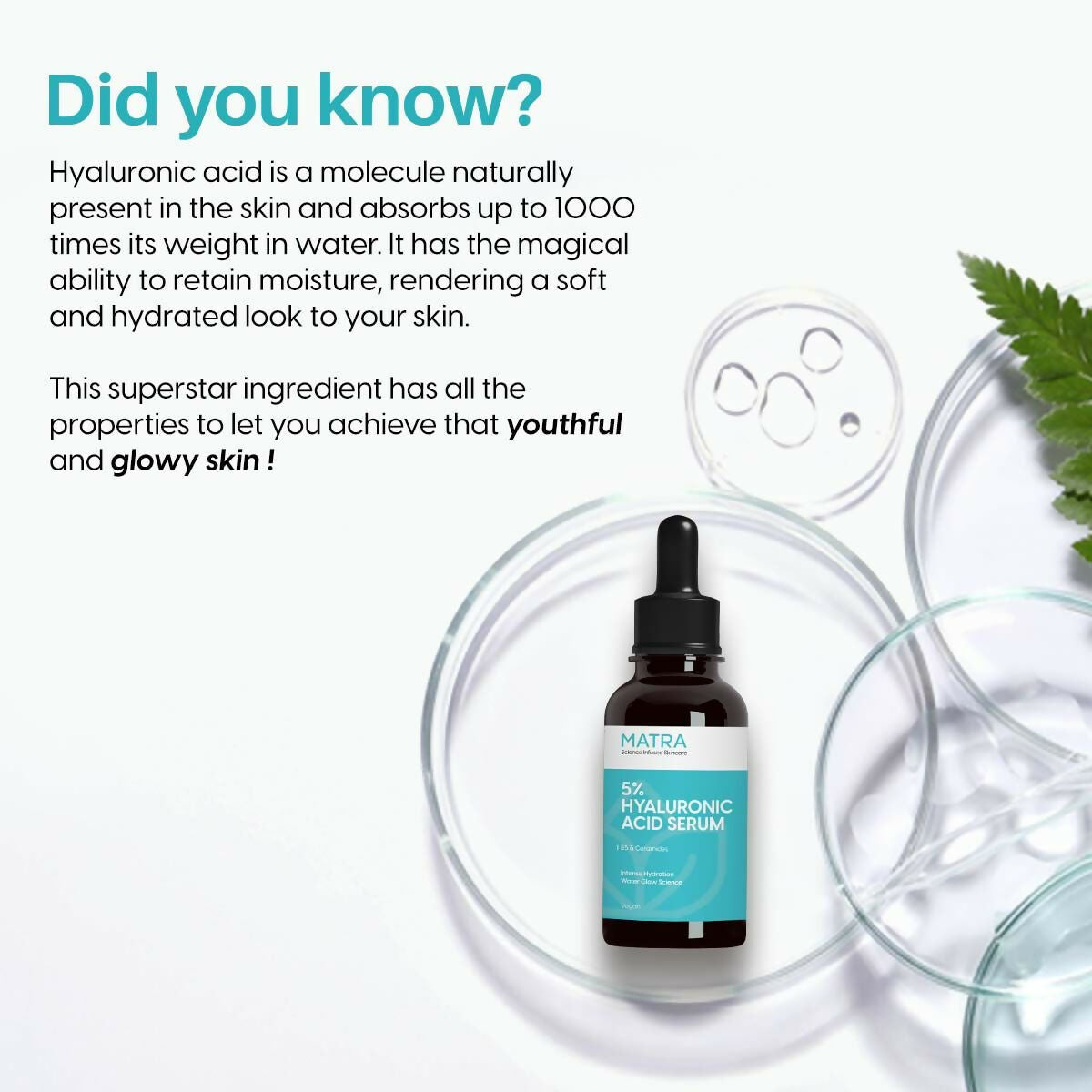 Matra 5% Hyaluronic Acid Serum For Skin Hydration, Anti-Aging & Glowing Skin | Grocsy