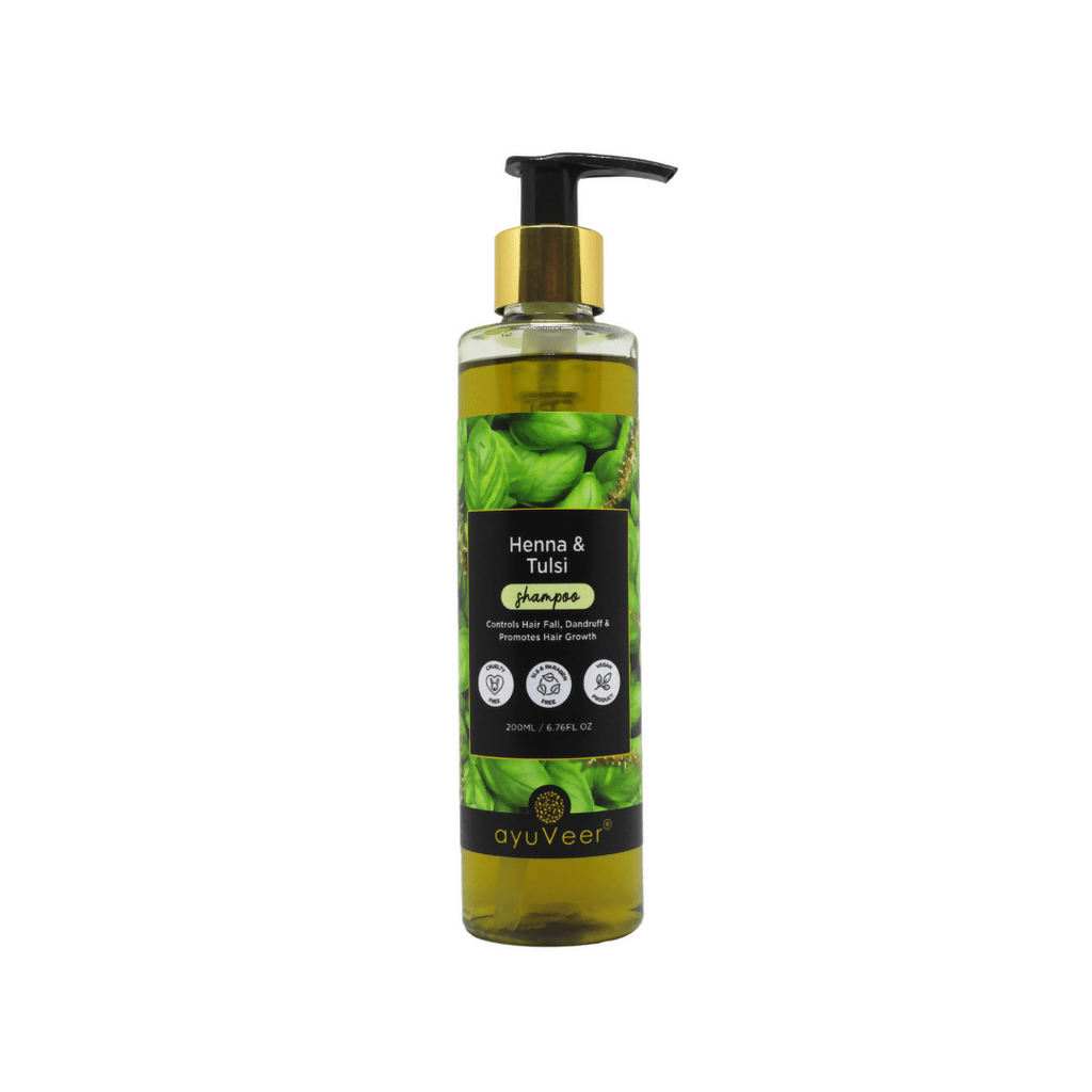 Ayuveer Henna Tulsi Shampoo | Grocsy