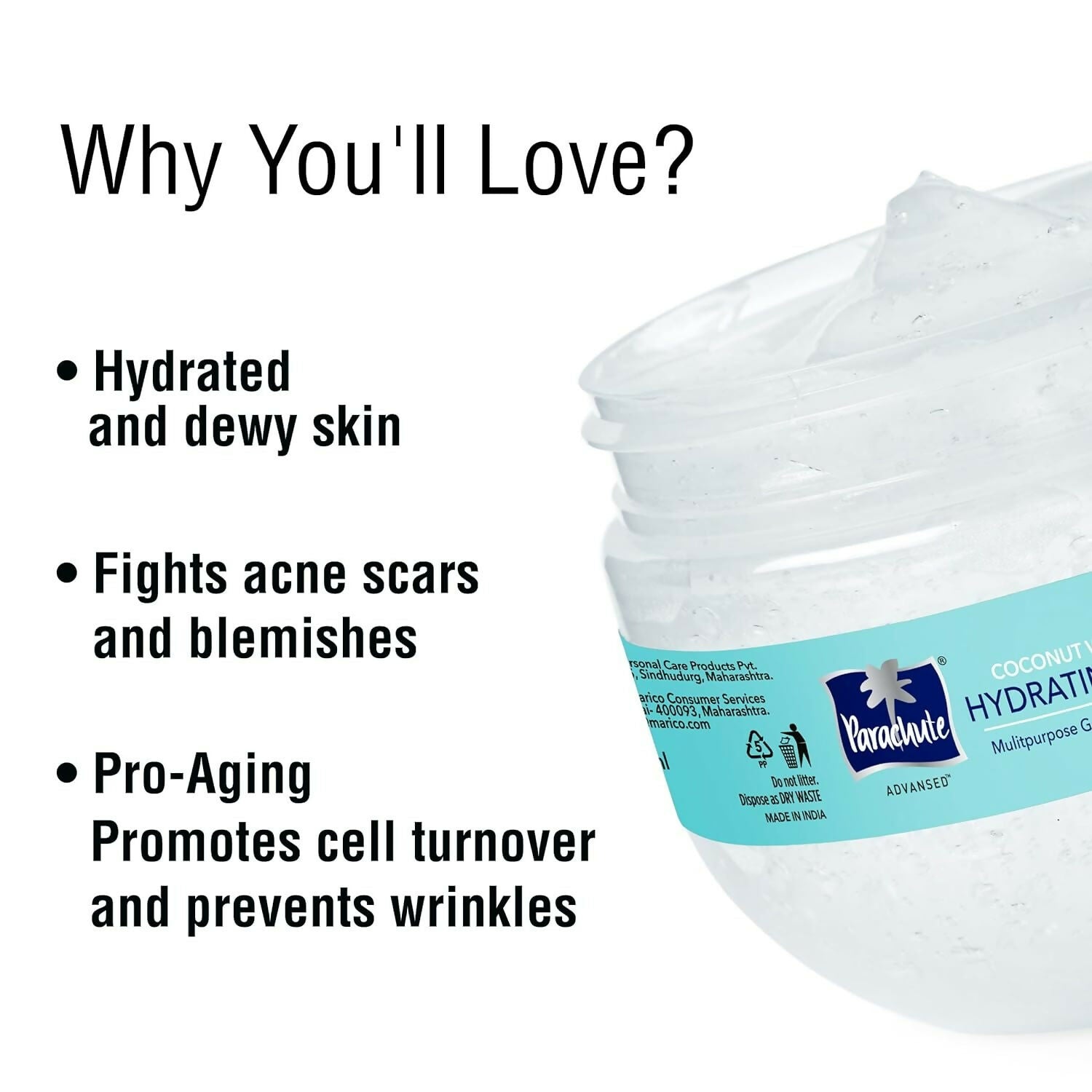 Parachute Advansed Coconut Water Hydrating Gel | Grocsy