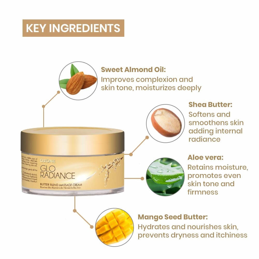 Ozone Glo Radiance Butter Blend Massage Cream | Grocsy