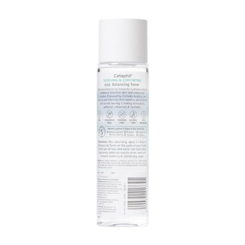 Cetaphil CICA Toner, Skin Barrier Protection, Reduces Irritation | Grocsy