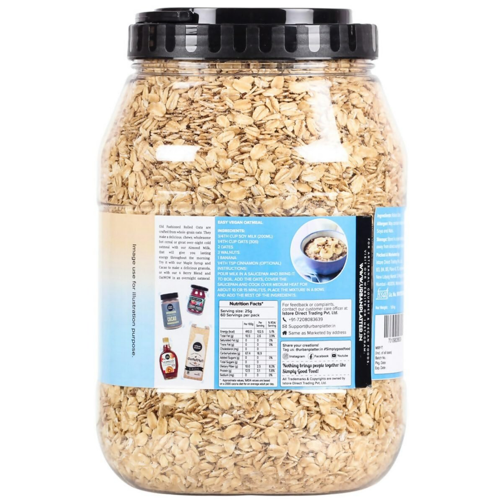 Urban Platter Rolled Oats | Grocsy