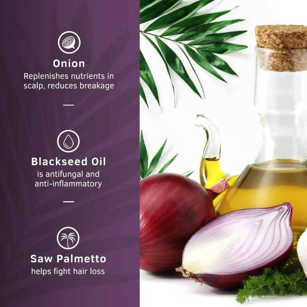 Ustraa Hair Oil Anti Hair Fall With Onion & Blackseed | Grocsy
