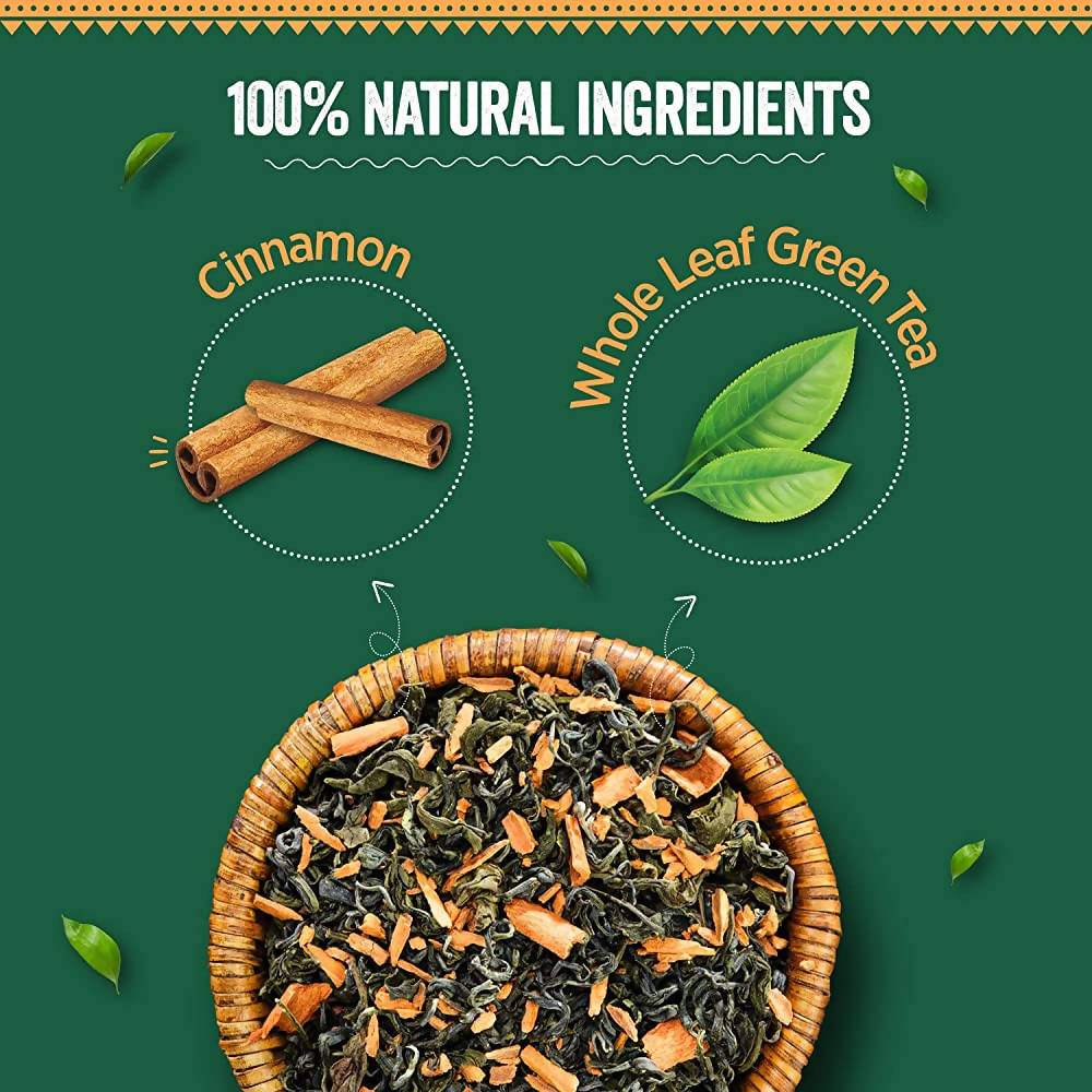 Chaayos Cinnamon Green Tea | Grocsy