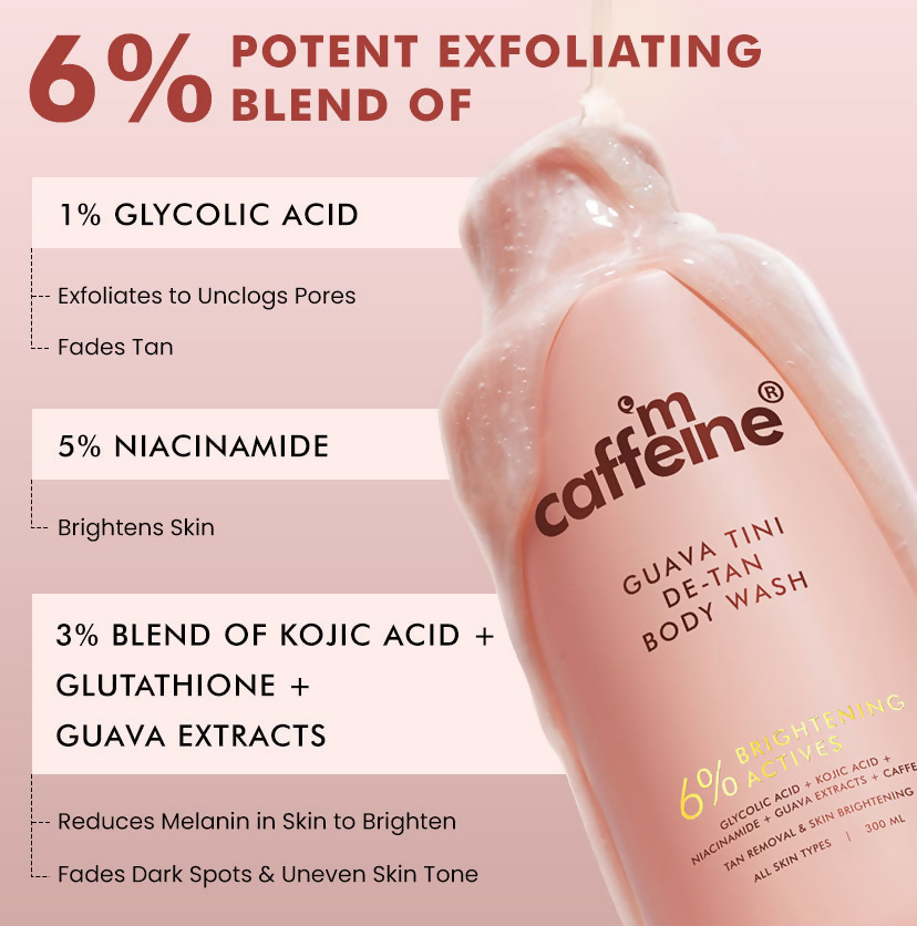 mCaffeine De-Tan & Exfoliating Body Washes | Grocsy