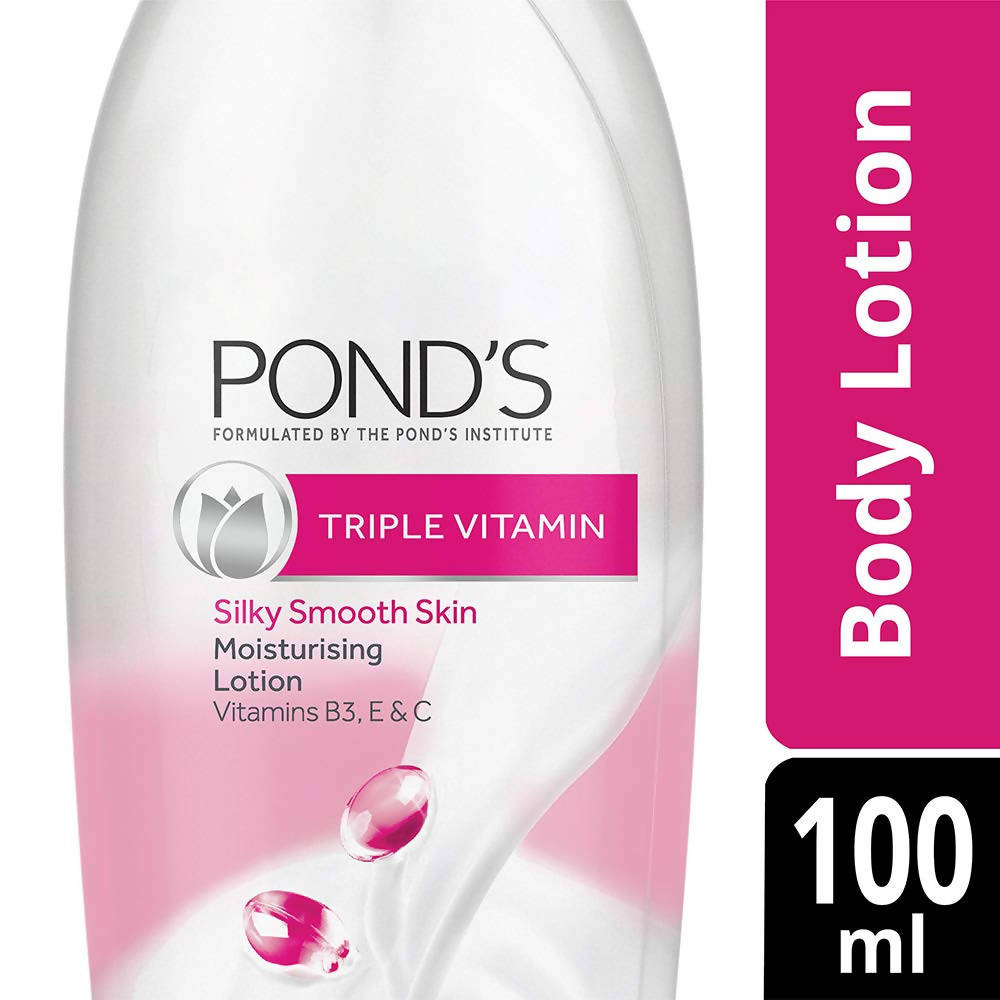 Ponds Triple Vitamin Silky Smooth Skin Moisturising Lotion | Grocsy