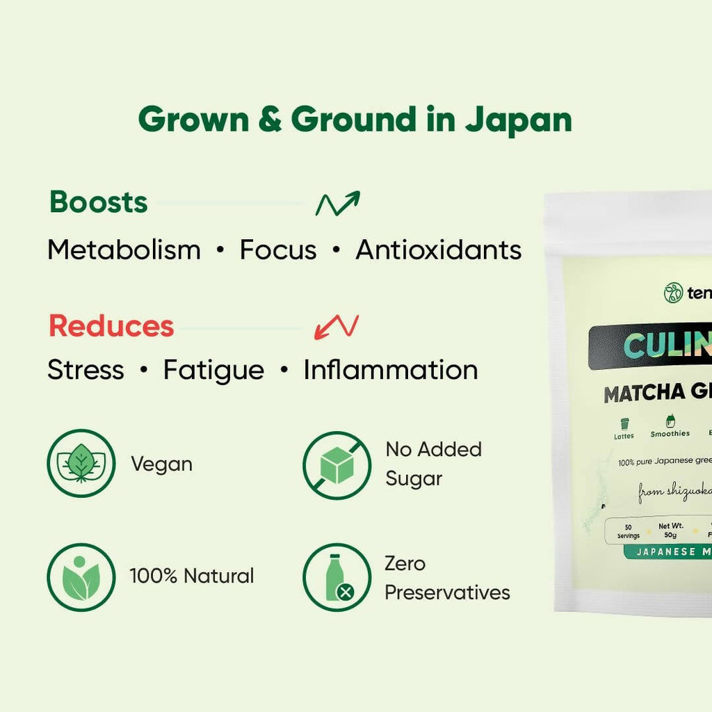Tencha Pure Japanese Culinary Matcha Green Tea Powder | Grocsy